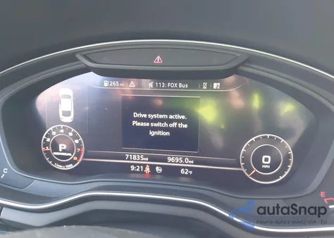 2019 Audi A5 45 Premium z USA, uszkodzony, nr VIN WAUENCF55KA025546